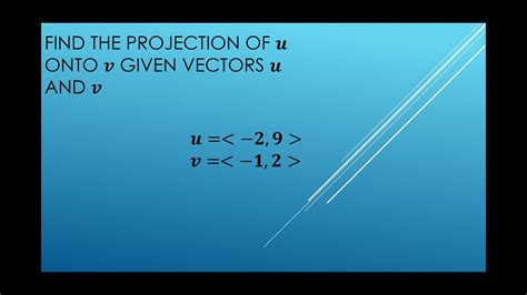 Find the projection of u onto v: A journey through vectors and imagination